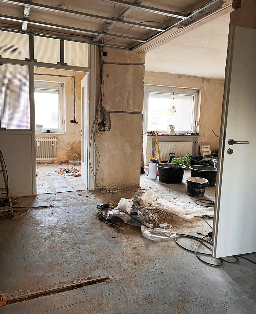 Fertig sanierte Wohnung